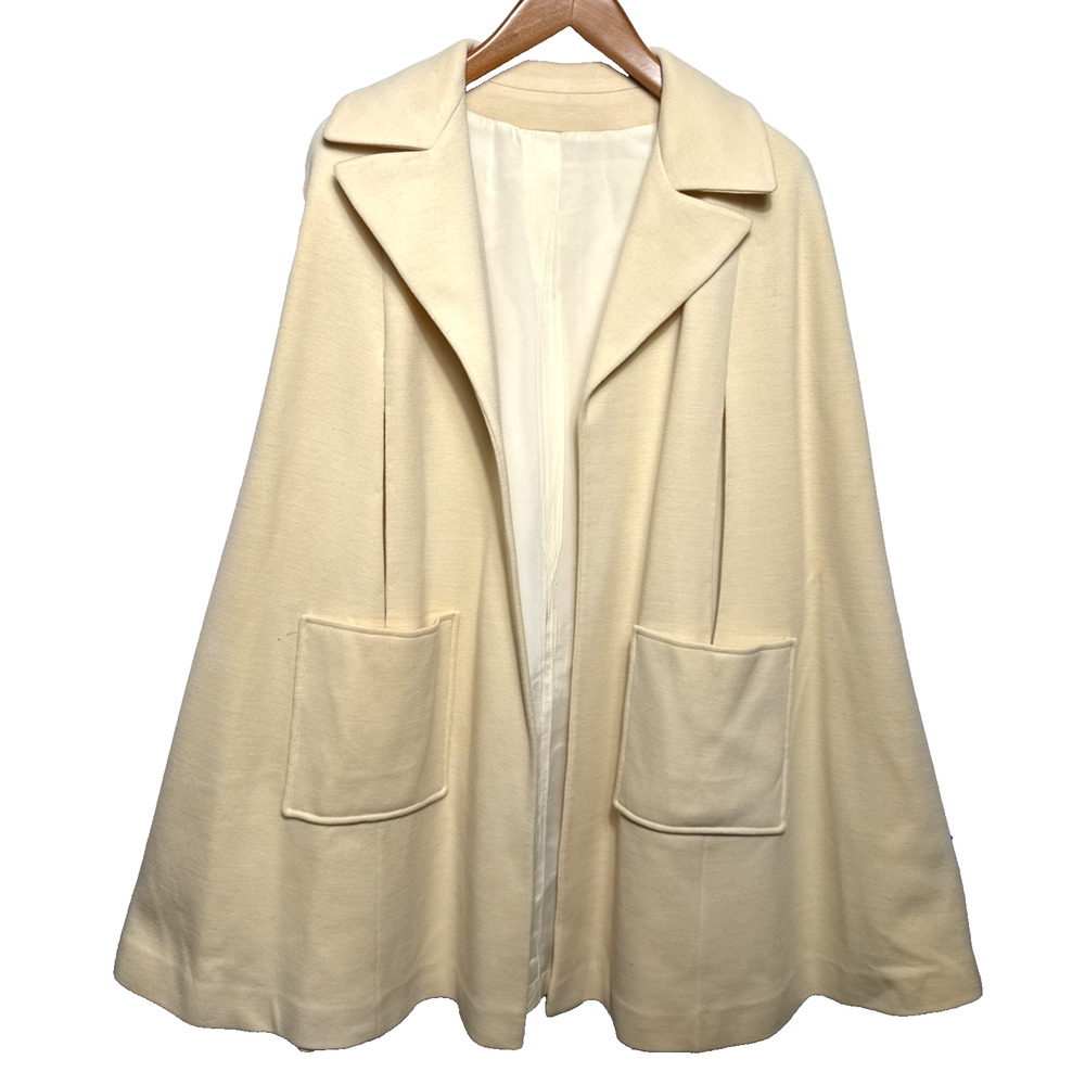 Vintage Cream Cape Jacket